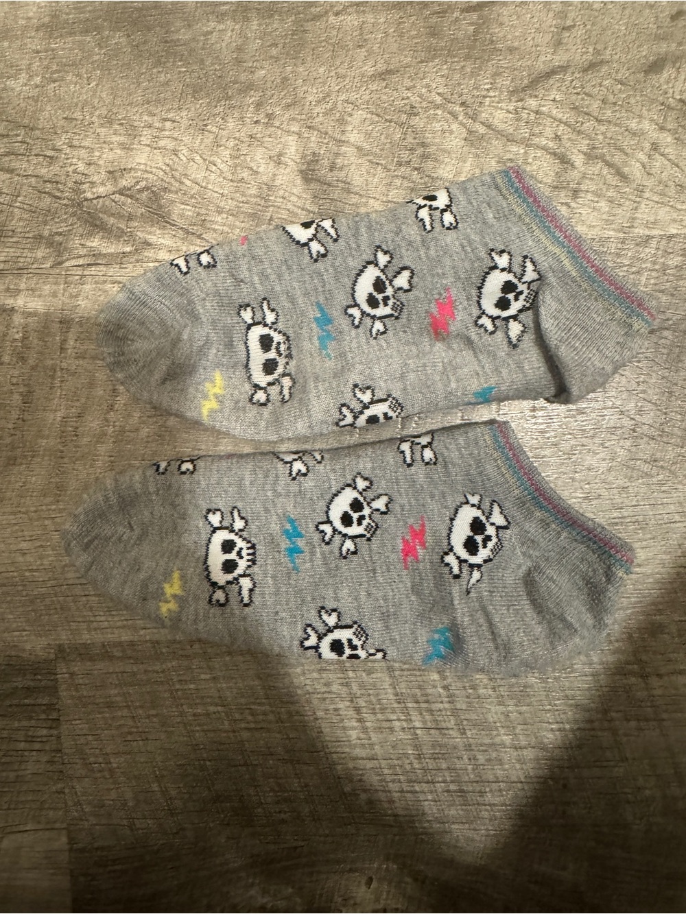 Well worn womens gym socks